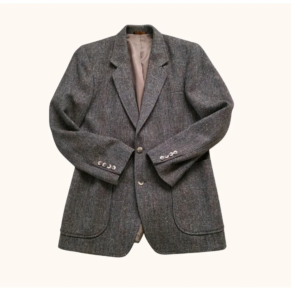 Gallery By Haggar Herringbone Wool Blazer (SKU#1154)